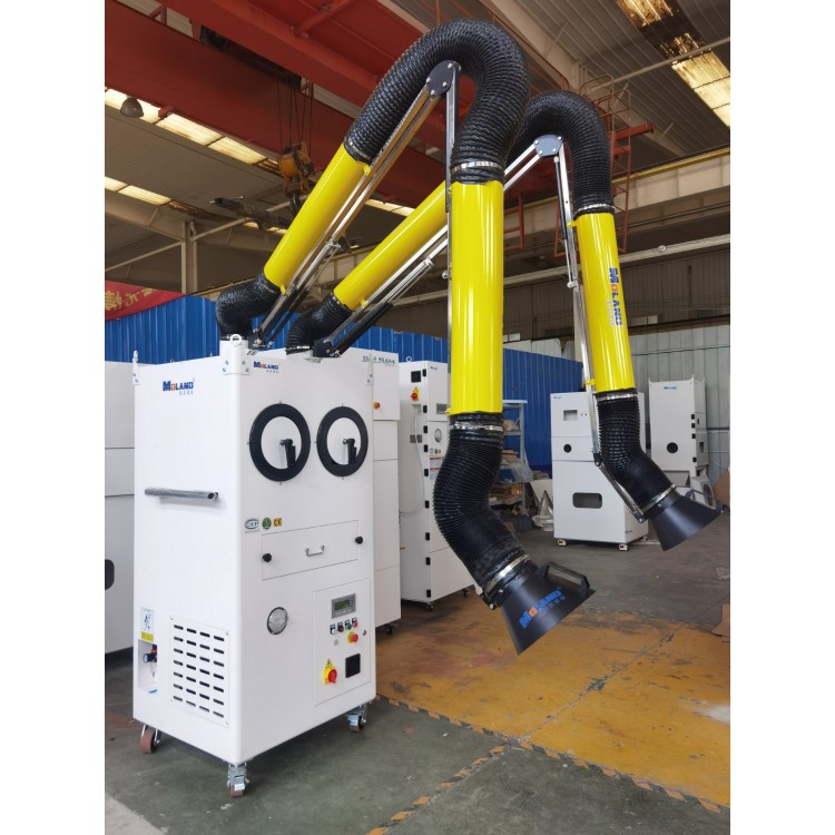 横插滤芯移动式烟尘净化器     外置骨架双工位烟尘净化器图3