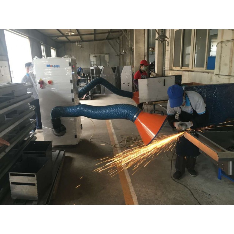 可移动式 焊烟净化器 横插滤筒款 双吸气臂 烟尘净化器图3