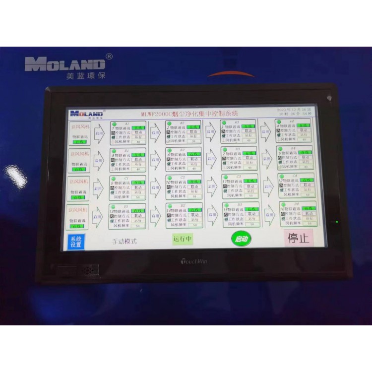 集中控制柜  物联网远程操控  吹吸式集中除尘设备图3