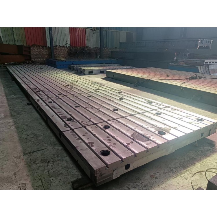 铸铁试验平台电机试验平台检测平板钳工工作台研磨平台图3