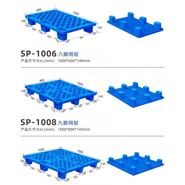 供应贵州食品厂食品托盘，仓库垫板，叉车板，塑料托盘图2
