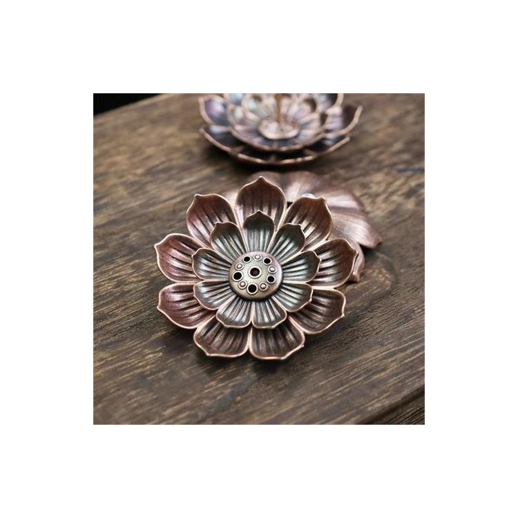 民艾天下莲花香插多功能香薰插盘图2